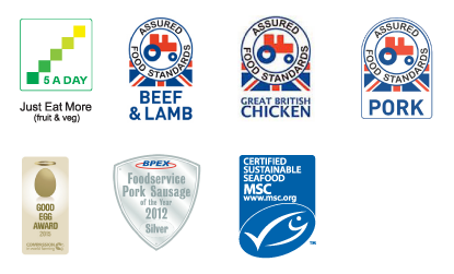 High School Catering accreditation logos